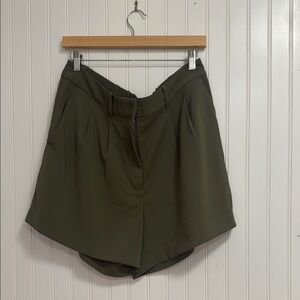 Olive Green Women's Shorts